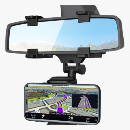 360° Adjustable Car Rearview Mirror Mount for Mobile